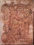 unknow artist Chi-Rho page from the Book of Kells Sweden oil painting artist